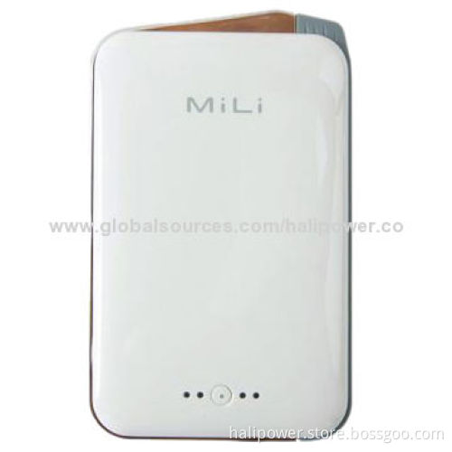 Big Capacity 12,000mAh Crystal Power Bank/Charger with 5V/1.8A Input, 150*92*18mm Size